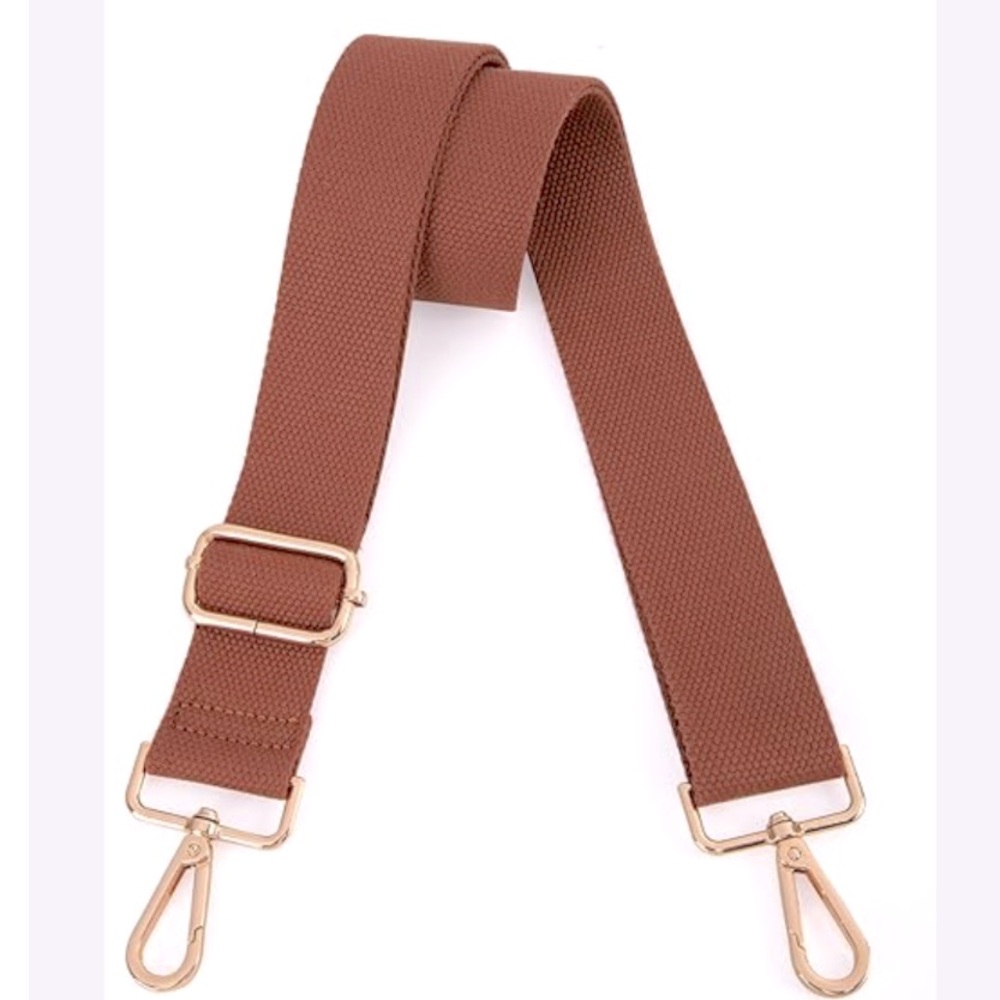 Crossbody Strap - 2” - Tan - Gold Hardware